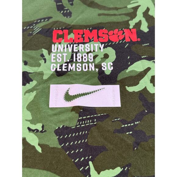 CLEMSON Tigers Nike Military Camo Long Sleeve T-Shirt Mens Size Large (36) - Picture 3 of 8